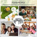 8-Seater Wooden Picnic Set in Fir Wood and Grey - Little and Giant Explorers Outsunny