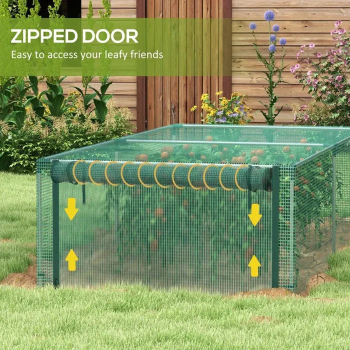 8' x 4' Plant Protection Cage with Door - Little and Giant Explorers Outsunny