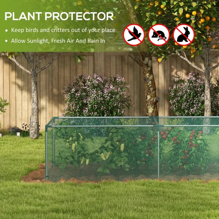 8' x 4' Plant Protection Cage with Door - Little and Giant Explorers Outsunny