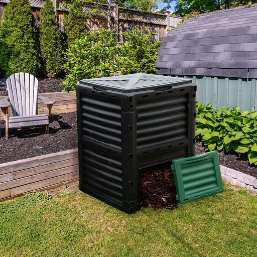 80-Gallon Compost Bin – Outdoor Garden Composter | Aeration Vents COSTWAY - Little and Giant Explorers Costway