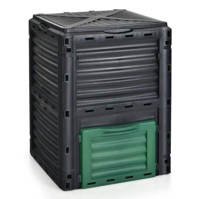 80-Gallon Compost Bin – Outdoor Garden Composter | Aeration Vents COSTWAY - Little and Giant Explorers Costway