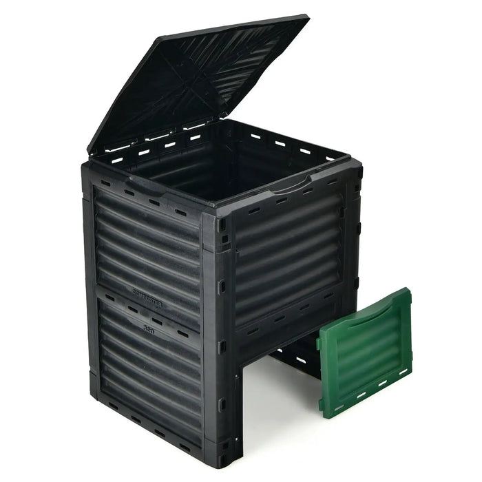 80-Gallon Compost Bin – Outdoor Garden Composter | Aeration Vents COSTWAY - Little and Giant Explorers Costway