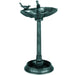 Tall Vintage Bird Bath with 2 Decorative Birds in Green 81cm - Little and Giant Explorers Outsunny