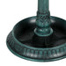 Tall Vintage Bird Bath with 2 Decorative Birds in Green 81cm - Little and Giant Explorers Outsunny