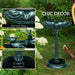 Tall Vintage Bird Bath with 2 Decorative Birds in Green 81cm - Little and Giant Explorers Outsunny