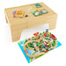 84 Piece Wooden Train Set with Reversible and Detachable Tabletop - Little and Giant Explorers Costway