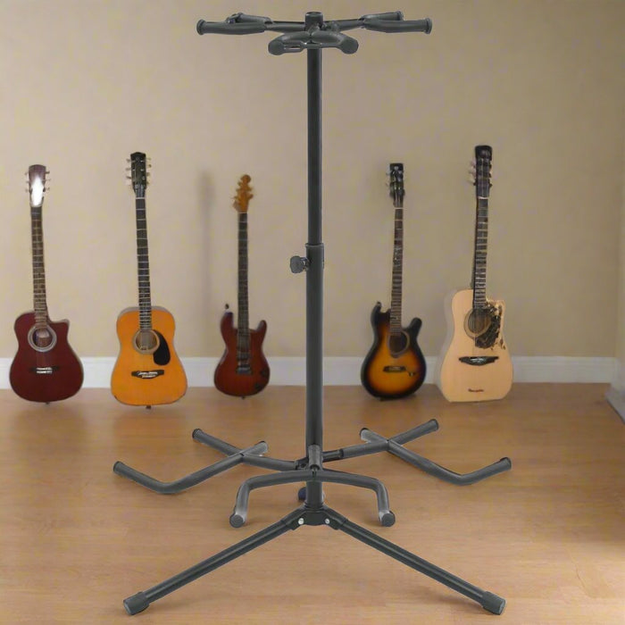 Tripod Guitar Stand in Black and Steel