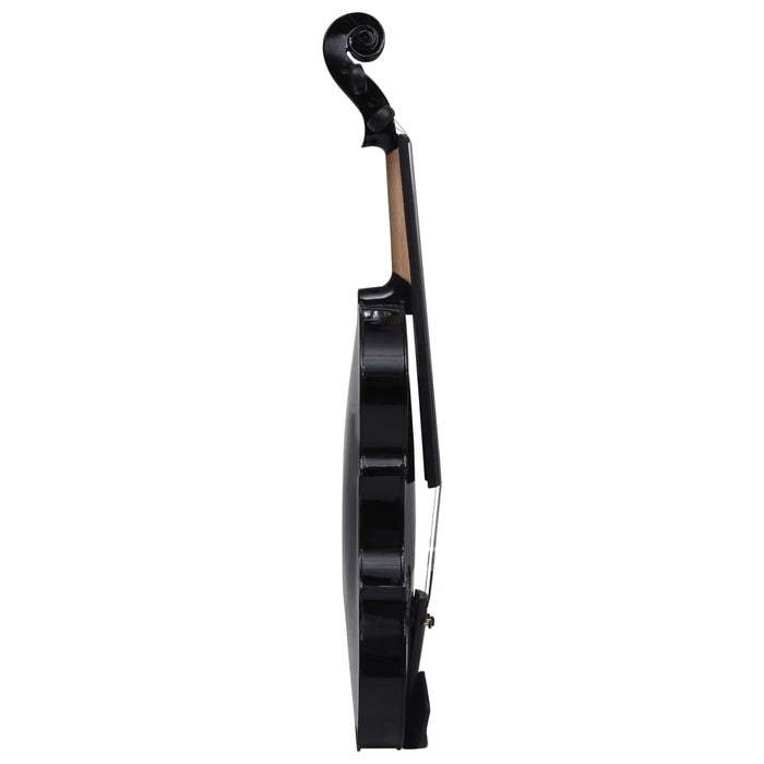 Beginners Violin Full Set with Bow and Chin Rest in Black 4/4