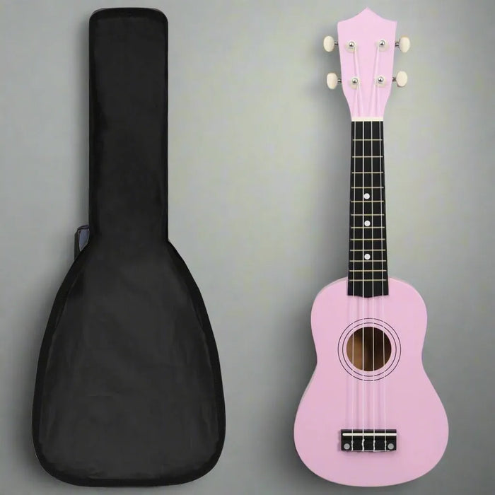 Soprano Ukulele Set with Bag for Kids in Pink 21"