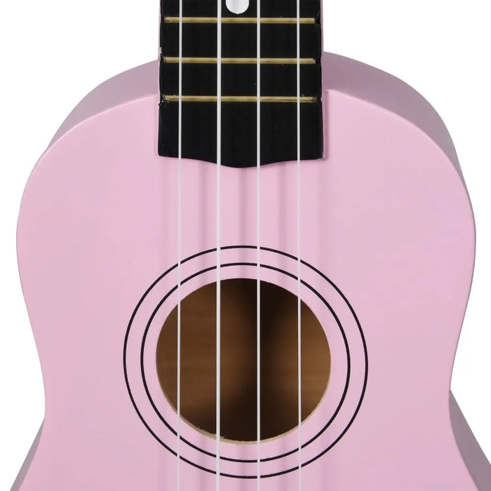 Soprano Ukulele Set with Bag for Kids in Pink 21"