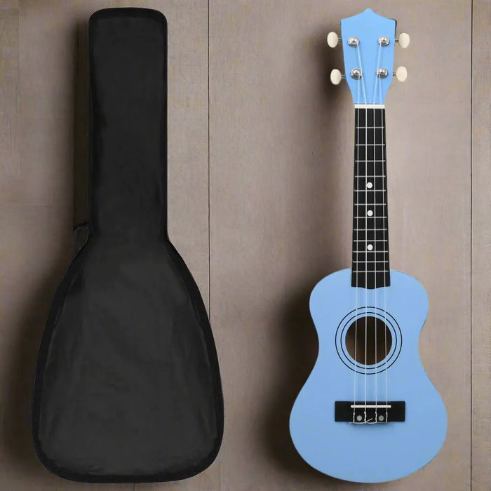 Soprano Ukulele Set with Bag for Kids in Baby Blue 21"