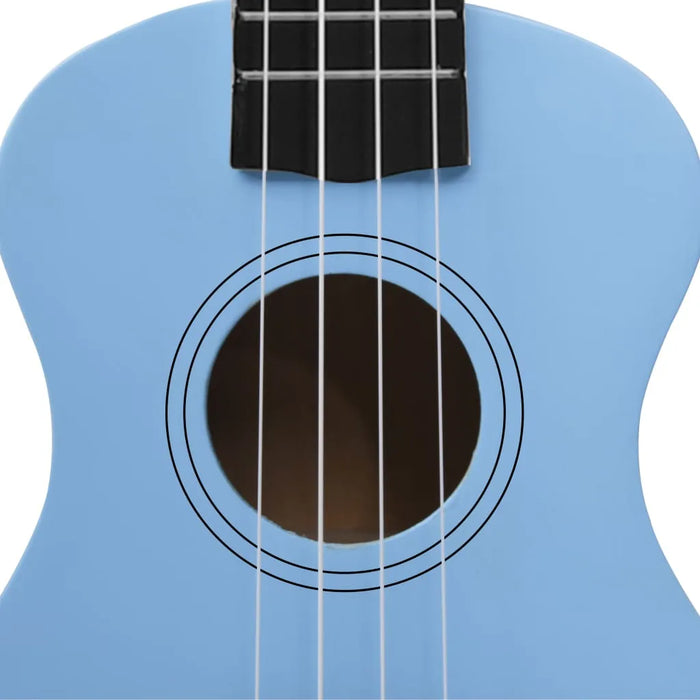 Soprano Ukulele Set with Bag for Kids in Baby Blue 21"