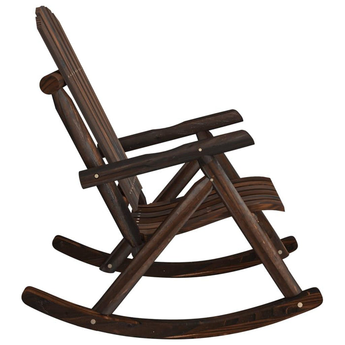 Garden Rocking Chair in Solid Wood Spruce - Little and Giant Explorers vidaXL