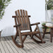 Garden Rocking Chair in Solid Wood Spruce - Little and Giant Explorers vidaXL