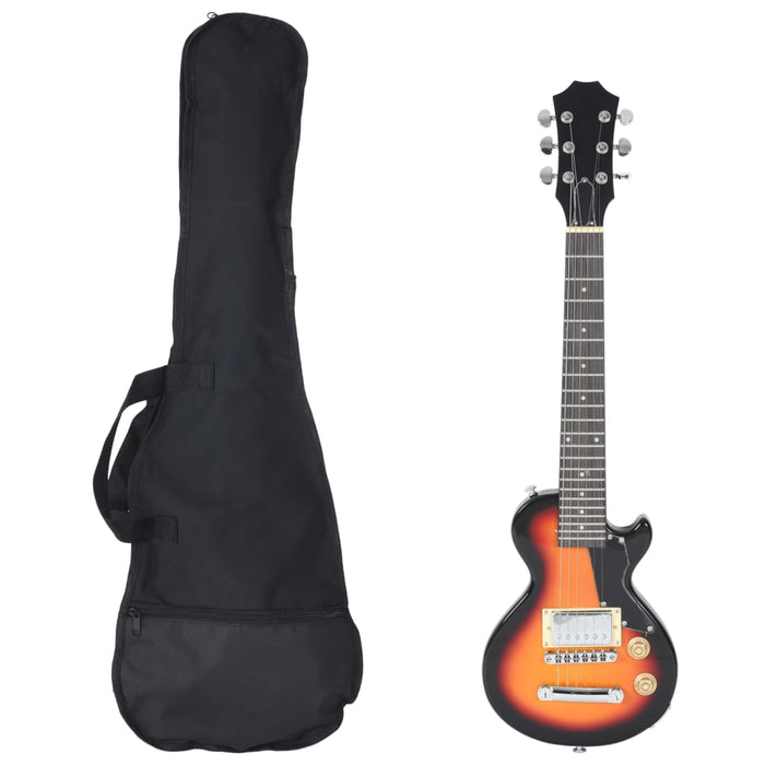 Electric Guitar for Kids with Bag in Brown and Black 3/4 30"