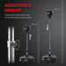 Adjustable height punching bag suitable for adults and teens 10+, height 133cm to 151cm