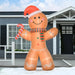 8FT Christmas Inflatable Gingerbread Man - Little and Giant Explorers HOMCOM