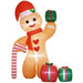 8FT Christmas Inflatable Gingerbread with Candy Cane Decoration - Little and Giant Explorers Outsunny