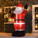 8FT Christmas Inflatable Santa with LED Lights - Little and Giant Explorers HOMCOM