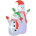 8FT Christmas Inflatable Snowman and Son Decoration - Little and Giant Explorers Outsunny