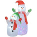 8FT Christmas Inflatable Snowman and Son Decoration - Little and Giant Explorers Outsunny