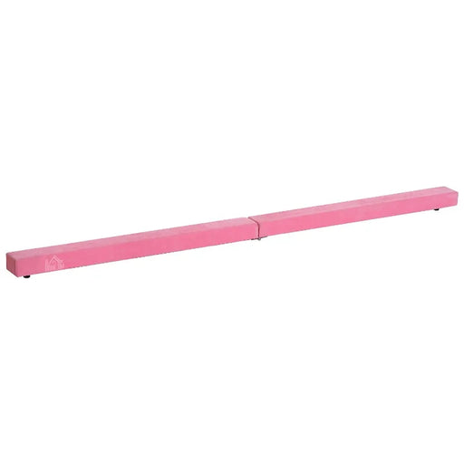 8FT Gymnastics Folding Balance Beam in Pink - Little and Giant Explorers HOMCOM