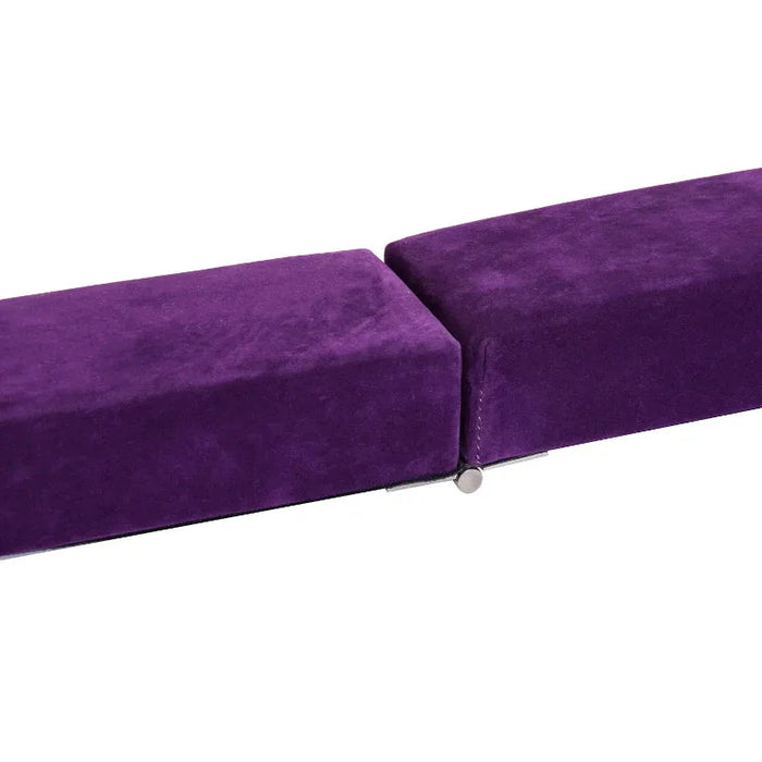 8FT Gymnastics Folding Balance Beam in Purple - Little and Giant Explorers HOMCOM