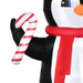 8FT Inflatable Christmas Penguin Holding Candy Cane with LED Lights - Little and Giant Explorers HOMCOM