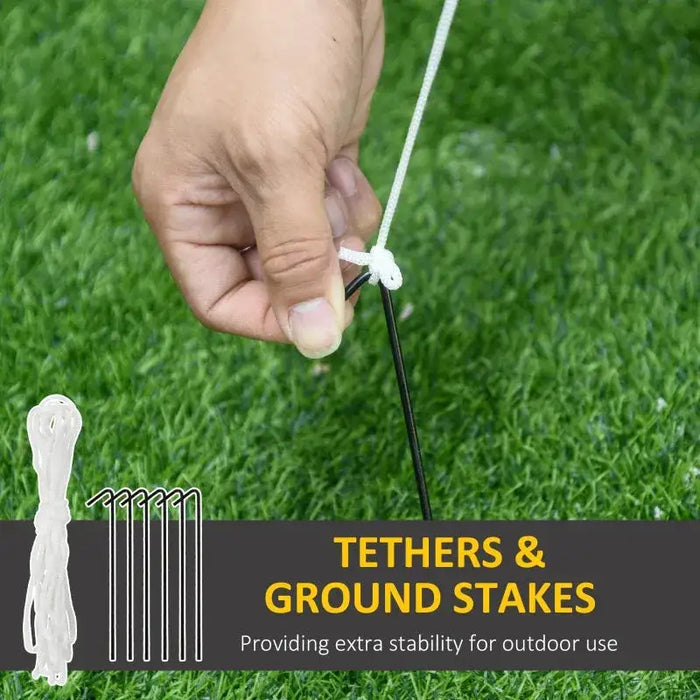 8FT Inflatable Christmas Penguin Holding Candy Cane with LED Lights - Little and Giant Explorers HOMCOM