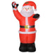 8FT Inflatable Christmas Santa Claus with LEDs and Candy Cane - Little and Giant Explorers HOMCOM