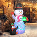 8FT Inflatable Christmas Snowman with Accessories - Little and Giant Explorers Outsunny