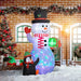 8FT Inflatable Christmas Snowman with Accessories - Little and Giant Explorers Outsunny