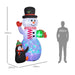 8FT Inflatable Christmas Snowman with Accessories - Little and Giant Explorers Outsunny