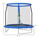 8FT Outdoor Trampoline | Blue and Black with Safety Enclosure - Little and Giant Explorers SPORTNOW