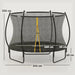 8FT Trampoline with Enclosure Net and Spring Cover in Black - Little and Giant Explorers SPORTNOW