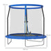 8FT Trampoline with Safety Enclosure Net and Steel Frame in Blue - Little and Giant Explorers SPORTNOW