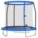 8FT Trampoline with Safety Enclosure Net and Steel Frame in Blue - Little and Giant Explorers SPORTNOW