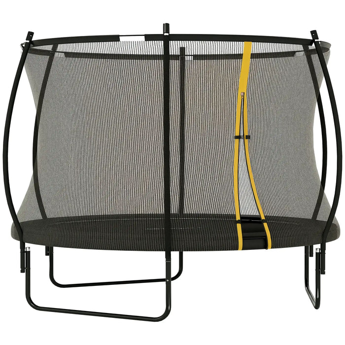 8ft Trampoline with Safety Net – Black | Outdoor Garden Trampoline - 120kg Capacity SPORTNOW - Little and Giant Explorers SPORTNOW