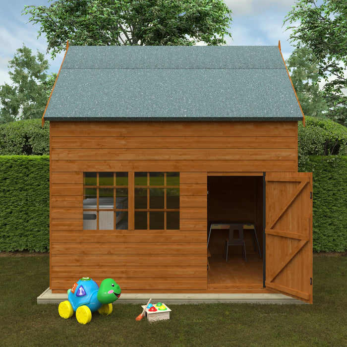 8FT x 6FT Country Cottage Playhouse - Little and Giant Explorers Little and Giant Explorers