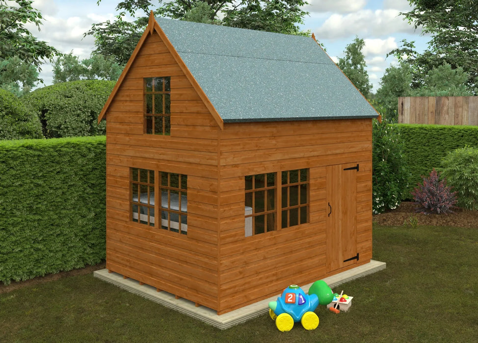 8FT x 6FT Country Cottage Playhouse - Little and Giant Explorers Little and Giant Explorers