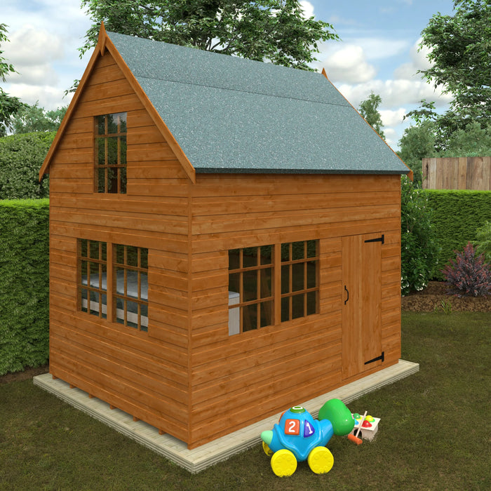 8FT x 6FT Country Cottage Playhouse - Little and Giant Explorers Little and Giant Explorers