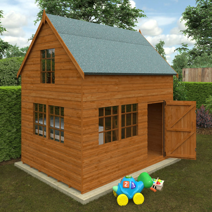 8FT x 6FT Country Cottage Playhouse - Little and Giant Explorers Little and Giant Explorers