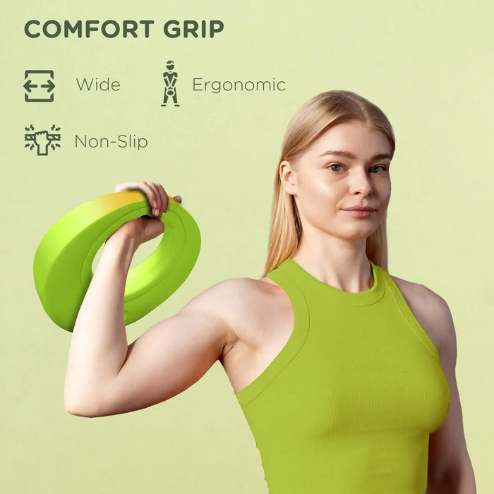 8kg Kettlebell – Green | Sand-Filled with Wide Non-Slip Handle SPORTNOW - Little and Giant Explorers SPORTNOW