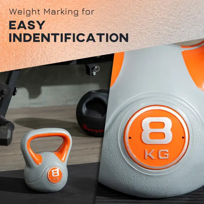 8kg Kettlebell - PU Coated | Strength and Cross Training SPORTNOW - Little and Giant Explorers SPORTNOW