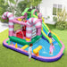 9-in-1 Inflatable Candy Bounce House with Slide and Splash Pools - Little and Giant Explorers Costway