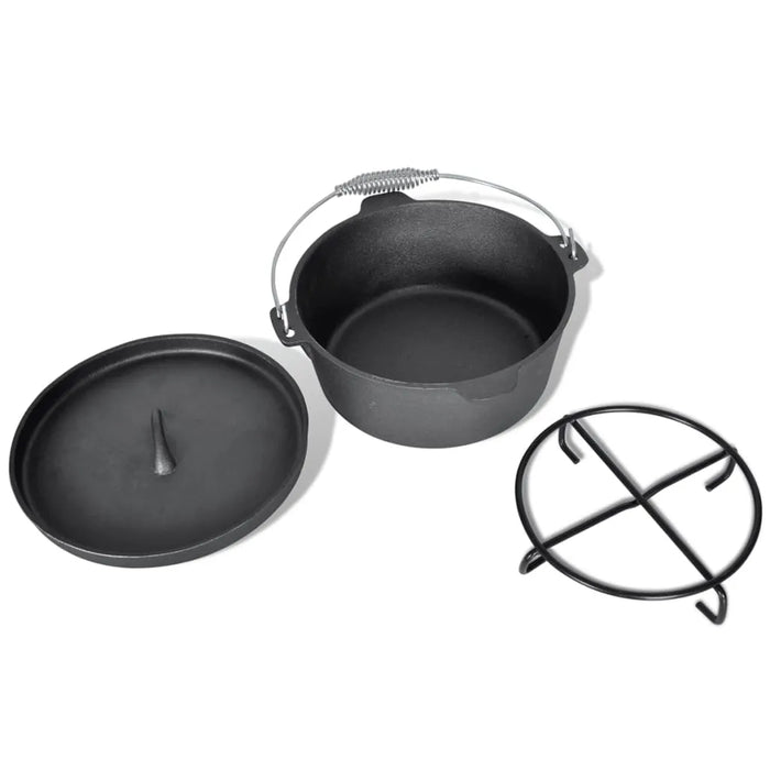 9 Piece Dutch Oven Set - Little and Giant Explorers vidaXL