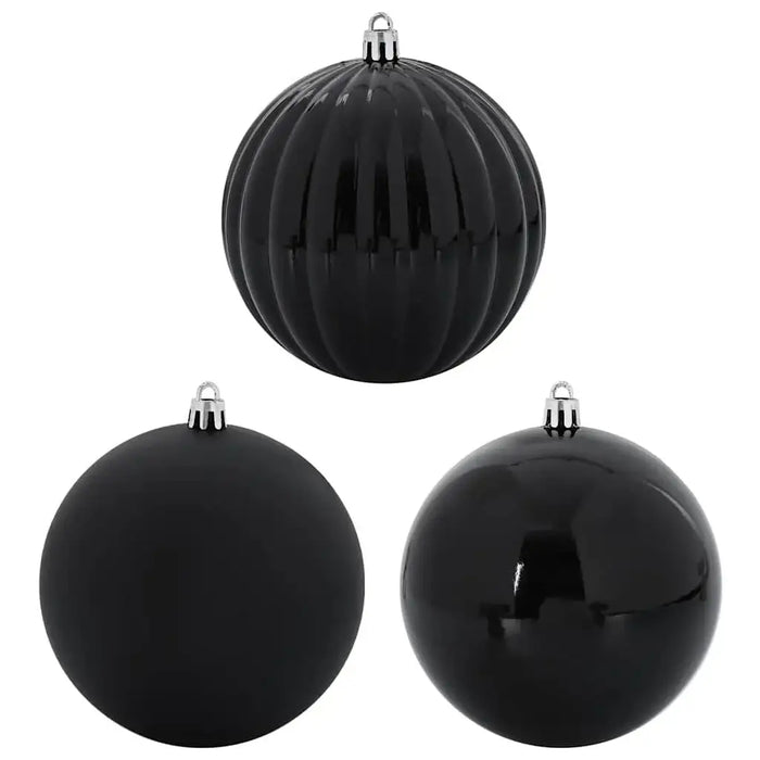 9-Piece Modern Christmas Bauble Set – Black Collection | Shiny, Matte and Pumpkin Designs VIDAXL - Little and Giant Explorers vidaXL