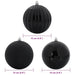 9-Piece Modern Christmas Bauble Set – Black Collection | Shiny, Matte and Pumpkin Designs VIDAXL - Little and Giant Explorers vidaXL
