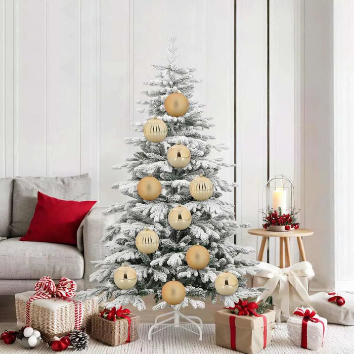 9-Piece Modern Christmas Bauble Set – Gold Collection | Shiny, Matte and Pumpkin Designs VIDAXL - Little and Giant Explorers vidaXL