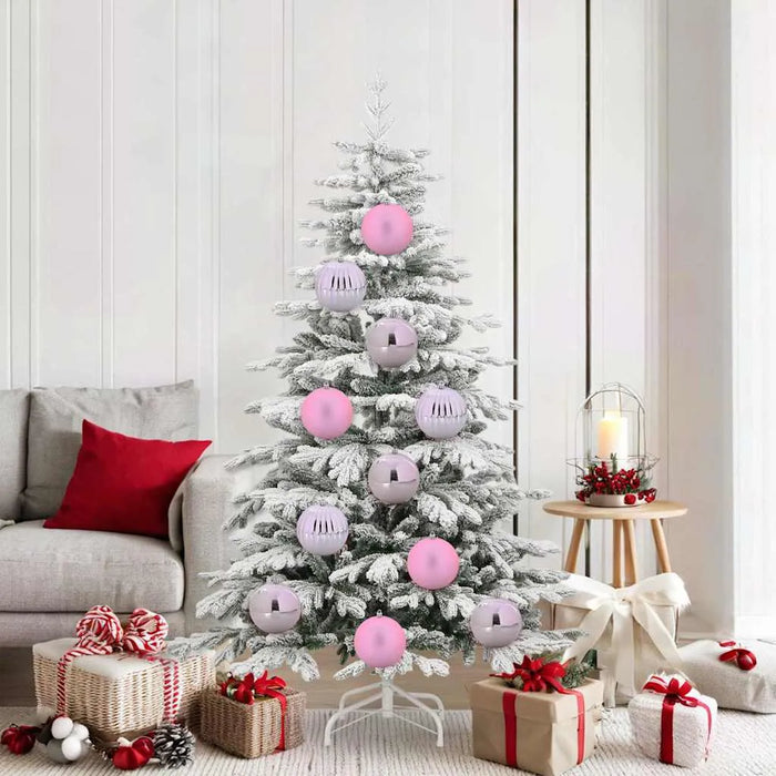 9-Piece Modern Christmas Bauble Set – Pink Collection | Shiny, Matte and Pumpkin Designs VIDAXL - Little and Giant Explorers vidaXL